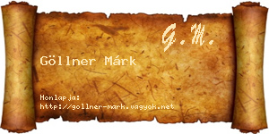Göllner Márk névjegykártya